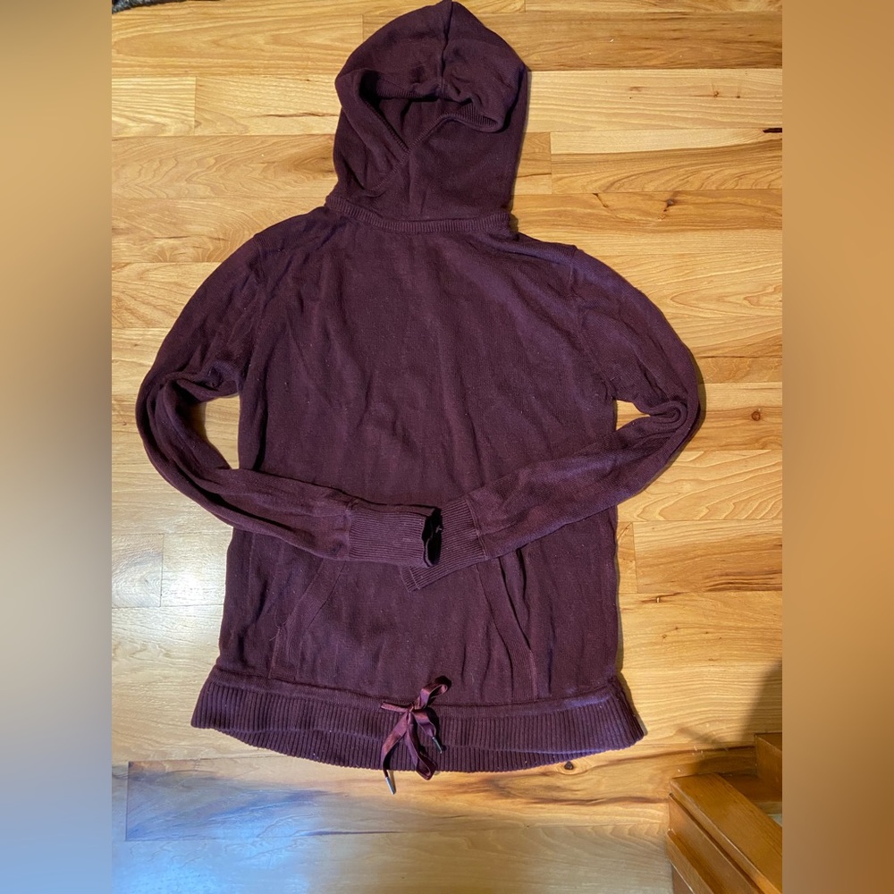 Lululemon maroon cotton sweater hoodie